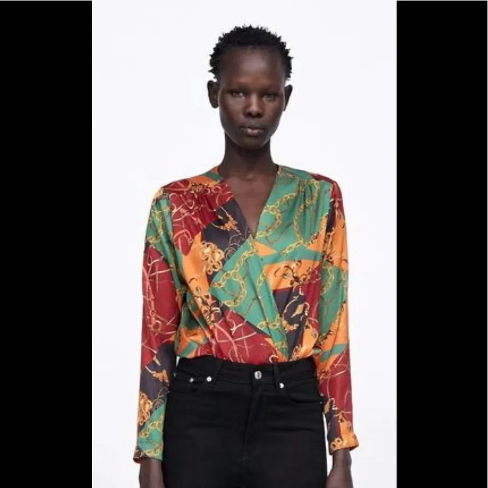 Zara Chain Print Bodysuit - Picture 10 of 10